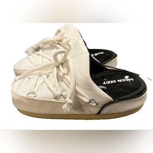 MOON BOOT Full Moon Icon Nylon Mule White EU 33/34 USA 2 2.5
